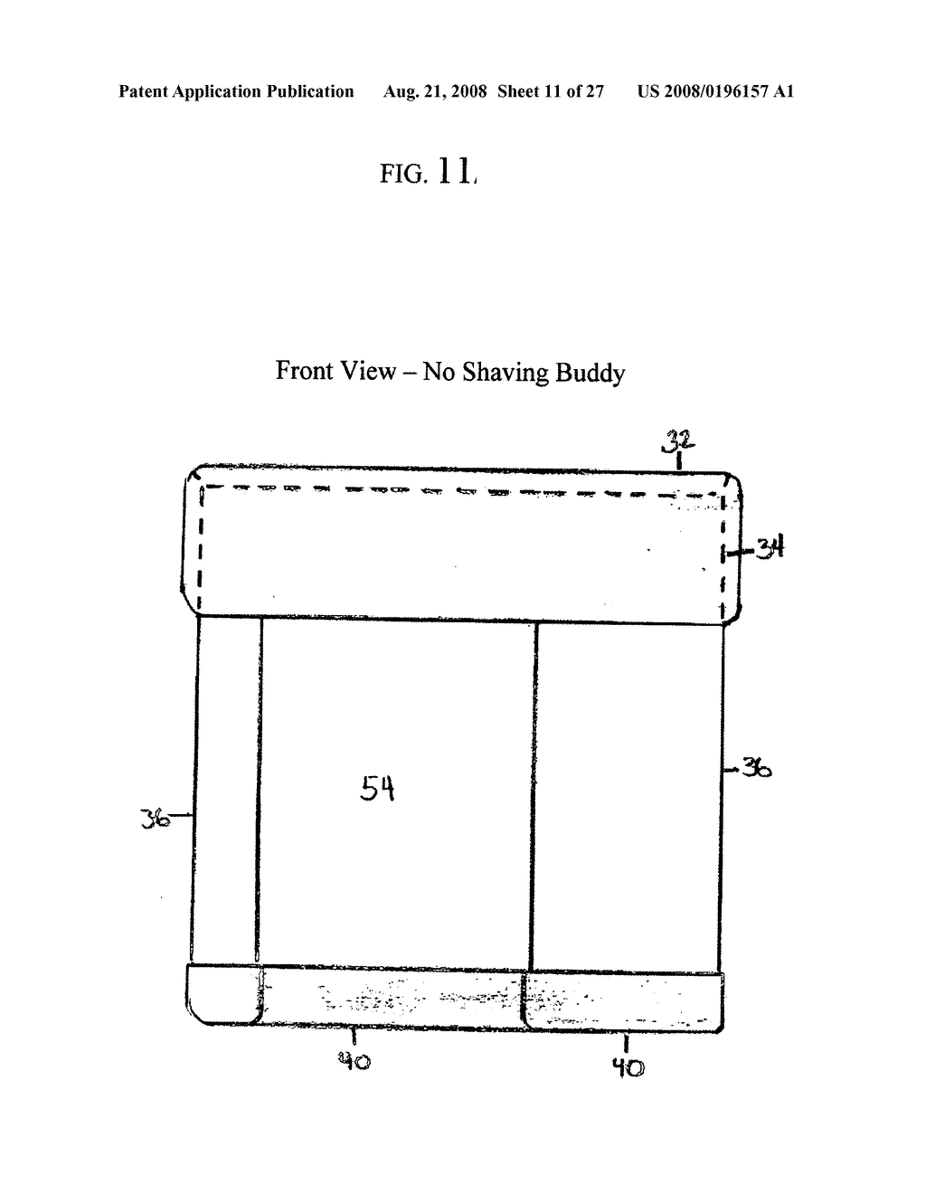 Shower cube with shaving buddy - diagram, schematic, and image 12