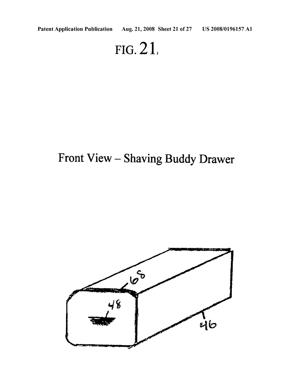 Shower cube with shaving buddy - diagram, schematic, and image 22