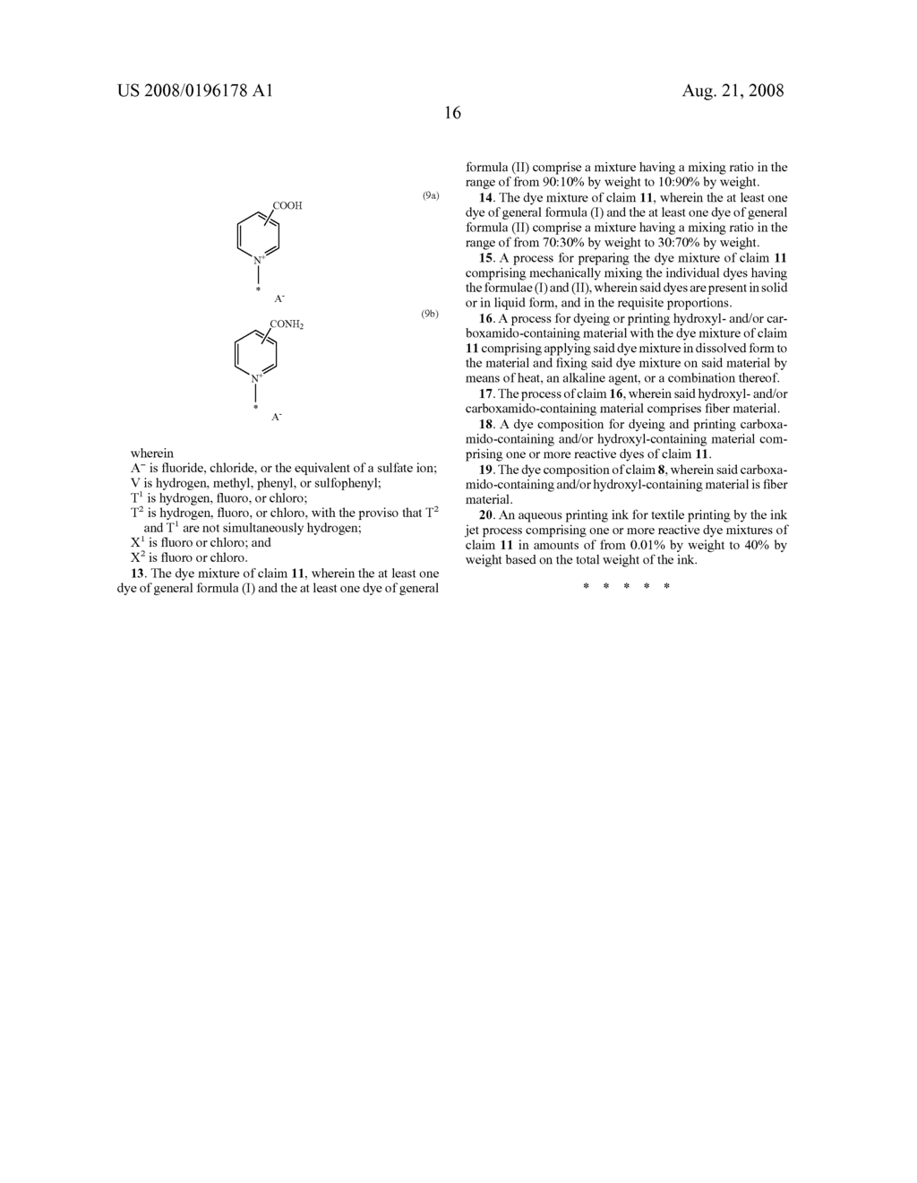 Mixture of Water-Soluble Fibre-Reactive Dyes, Method for the Production Thereof, and Use of the Same - diagram, schematic, and image 17