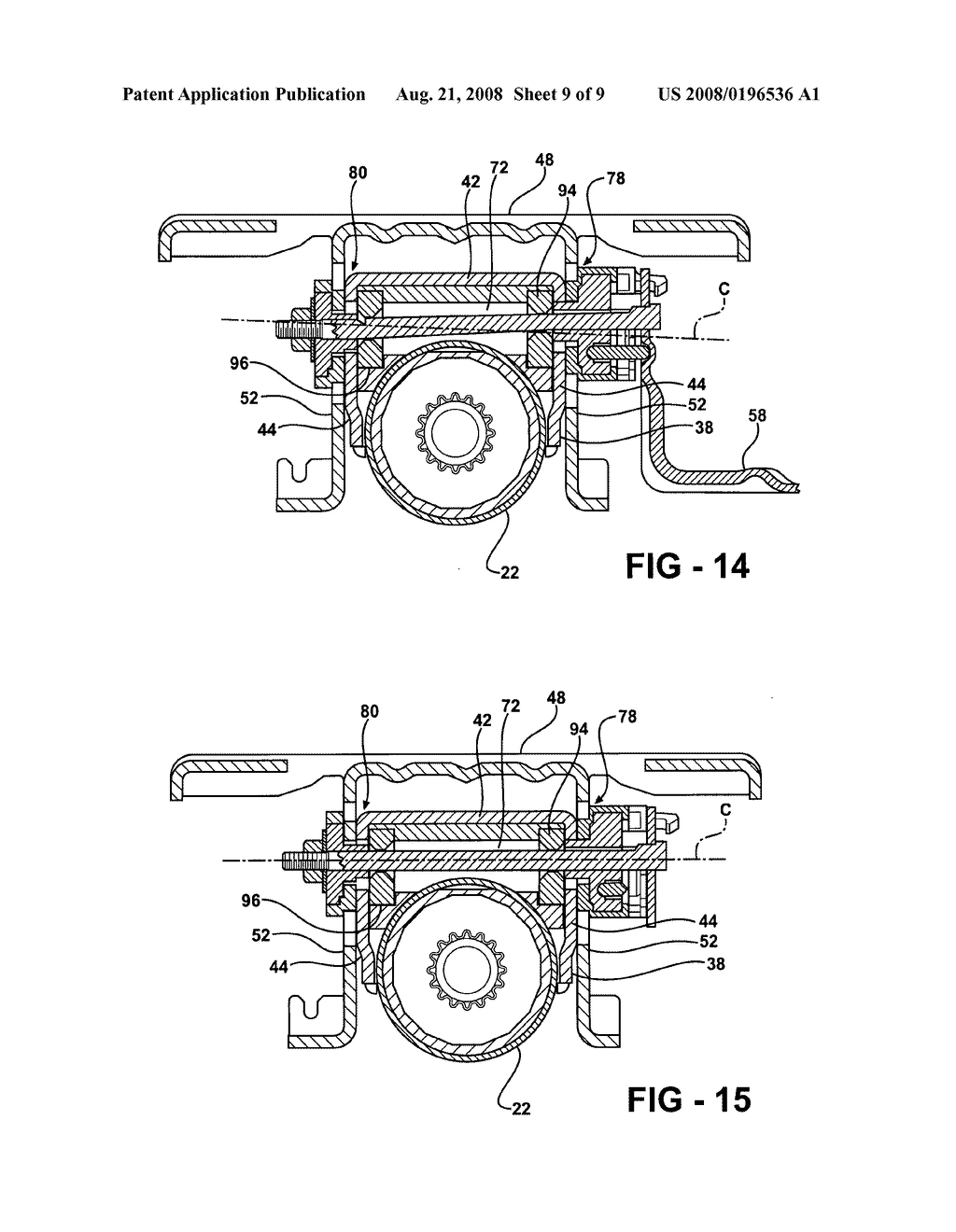 Adjustable steering column assembly having a rake and telescope locking system - diagram, schematic, and image 10