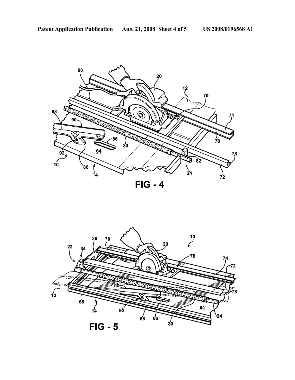 SAW TABLE AND CLAMPING MECHANISM THEREFOR - diagram, schematic, and image 05