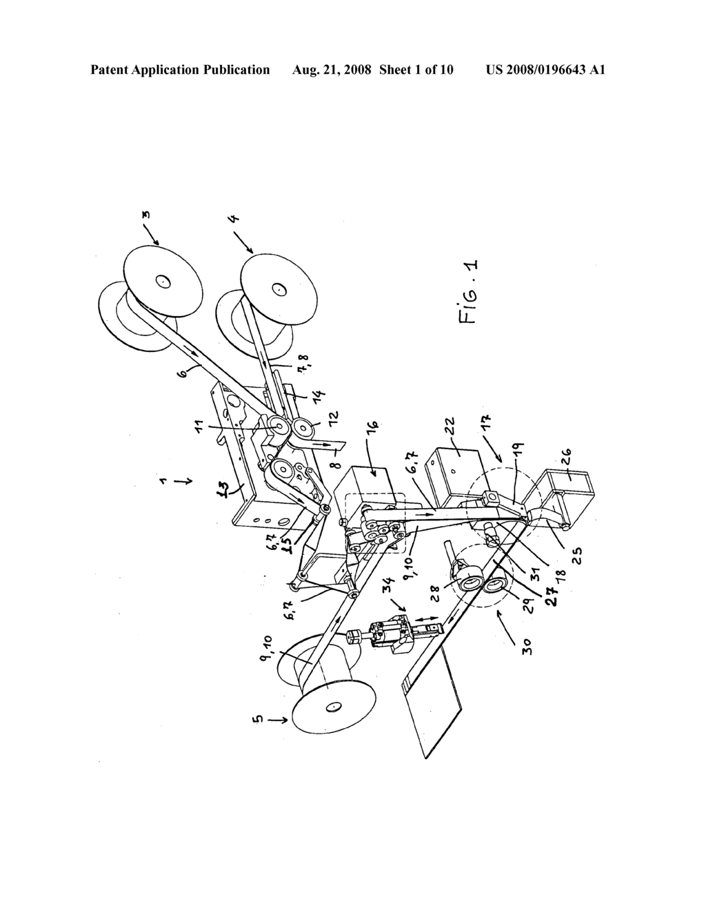 Hemming system and method for hemming a fabric without using seams, by introducing an adhesively processed resilient element into one or two opposite surfaces of the fabric - diagram, schematic, and image 02