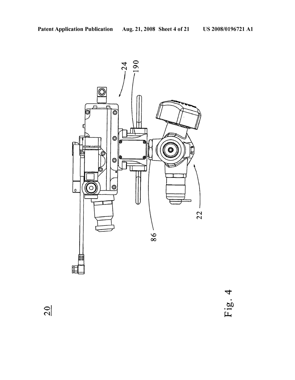 QUICK CONNECT PRESSURE REDUCER/CYLINDER VALVE FOR SELF-CONTAINED BREATHING APPARATUS - diagram, schematic, and image 05