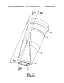 PROFILED SYSTEM FOR APPLYING COSMETIC PRODUCTS, A METHOD FOR FABRICATING THIS SYSTEM, AN APPLICATOR ASSEMBLY AND A METHOD FOR ASSEMBLING SUCH AN ASSEMBLY diagram and image