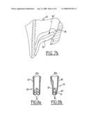 PROFILED SYSTEM FOR APPLYING COSMETIC PRODUCTS, A METHOD FOR FABRICATING THIS SYSTEM, AN APPLICATOR ASSEMBLY AND A METHOD FOR ASSEMBLING SUCH AN ASSEMBLY diagram and image