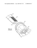 PROFILED SYSTEM FOR APPLYING COSMETIC PRODUCTS, A METHOD FOR FABRICATING THIS SYSTEM, AN APPLICATOR ASSEMBLY AND A METHOD FOR ASSEMBLING SUCH AN ASSEMBLY diagram and image