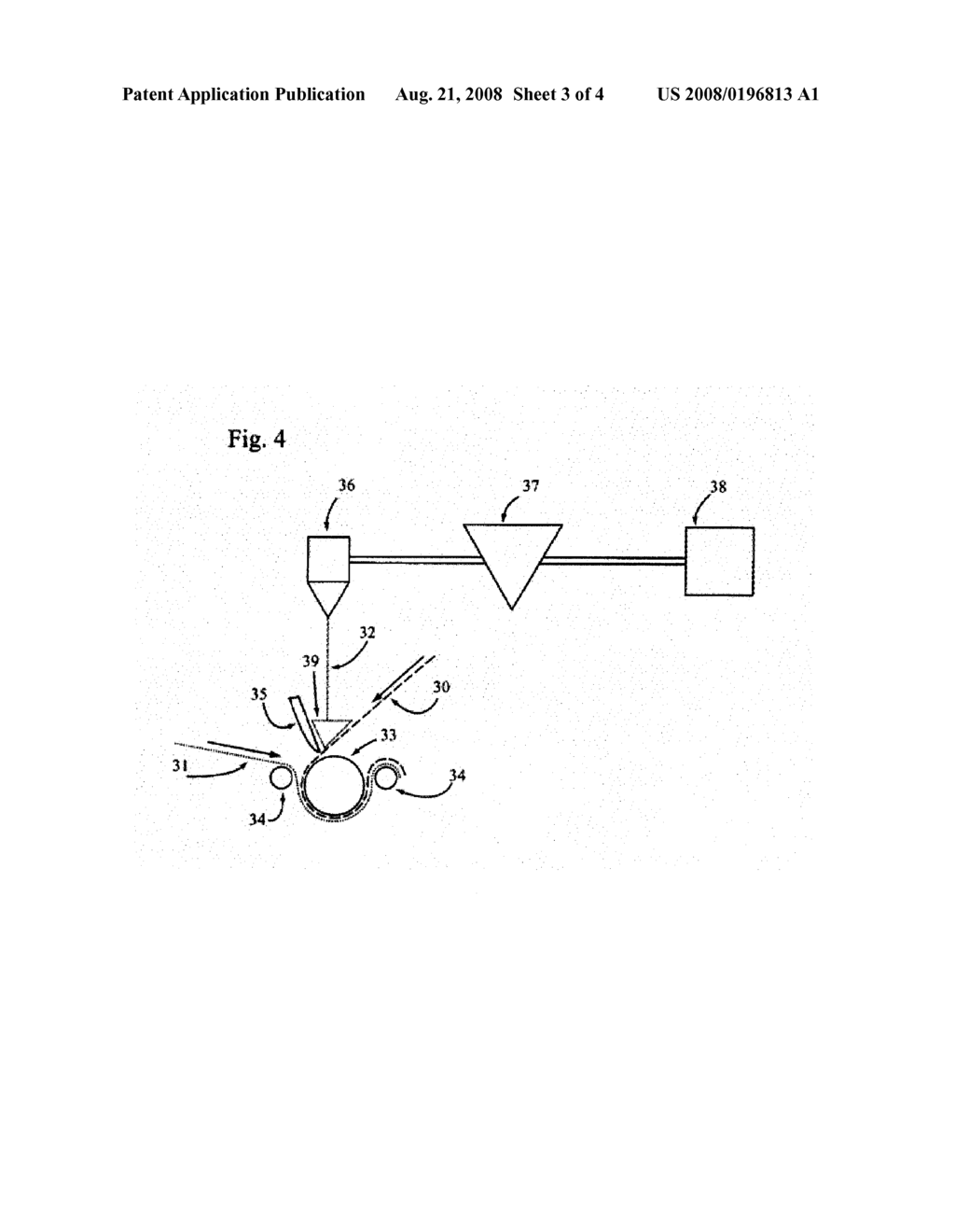 Process Of Thermal Transfer Using Hot Melt Adhesive Lamination For Forming A Carpet Backing And Finished Carpet Or Tile Product - diagram, schematic, and image 04