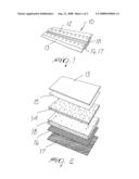 CLOTHING VENTILATION DEVICE ALLOWING THE HUMAN BODY TO BREATHE, AND METHOD FOR PRODUCING THE DEVICE diagram and image