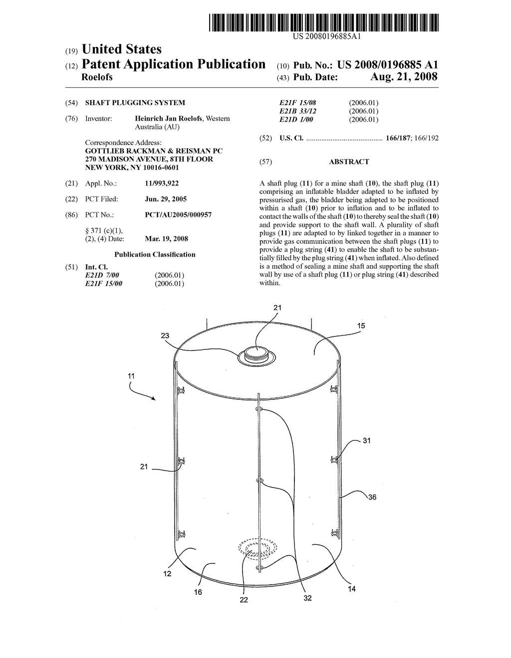 Shaft Plugging System - diagram, schematic, and image 01