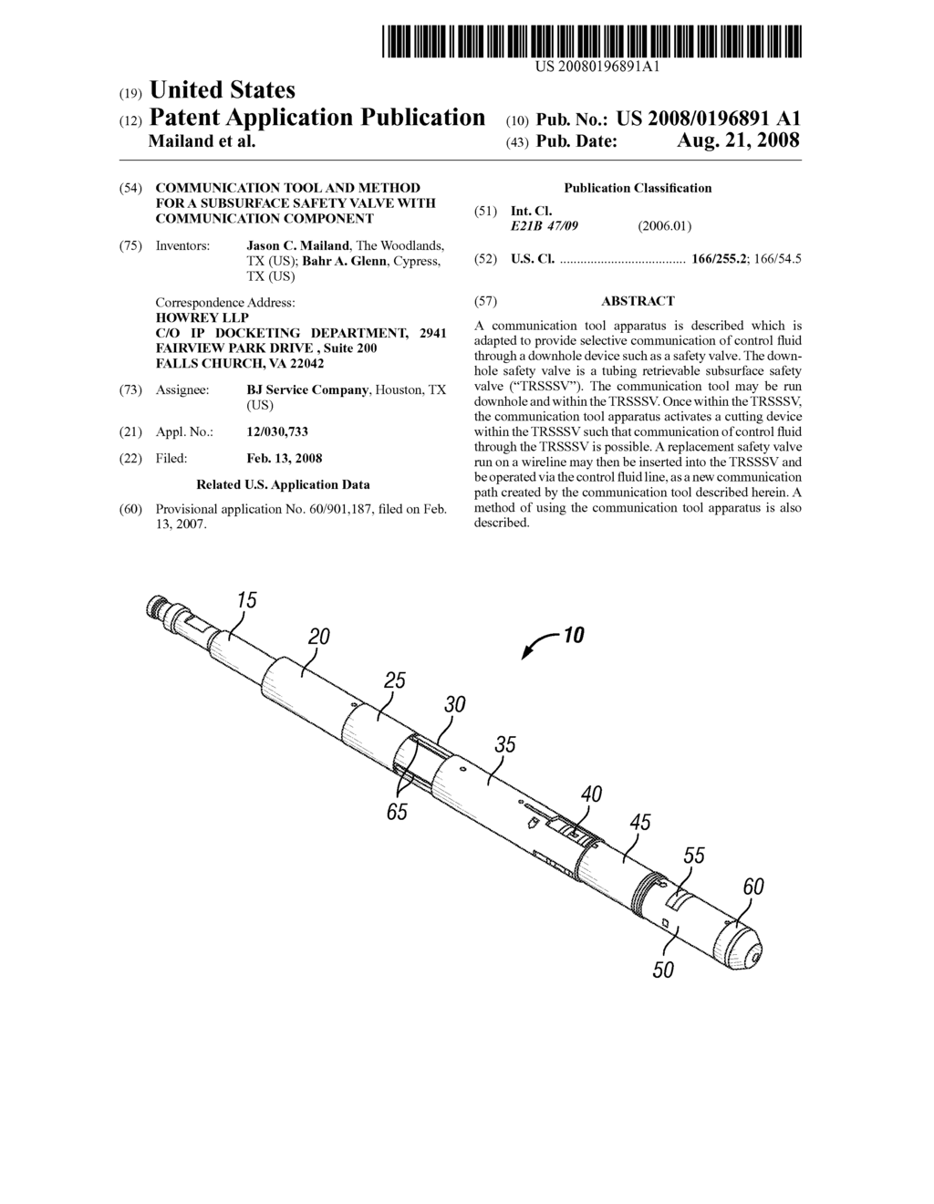 COMMUNICATION TOOL AND METHOD FOR A SUBSURFACE SAFETY VALVE WITH COMMUNICATION COMPONENT - diagram, schematic, and image 01