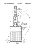 Method and a device for regulating pressure in a vessel containing a liquid diagram and image