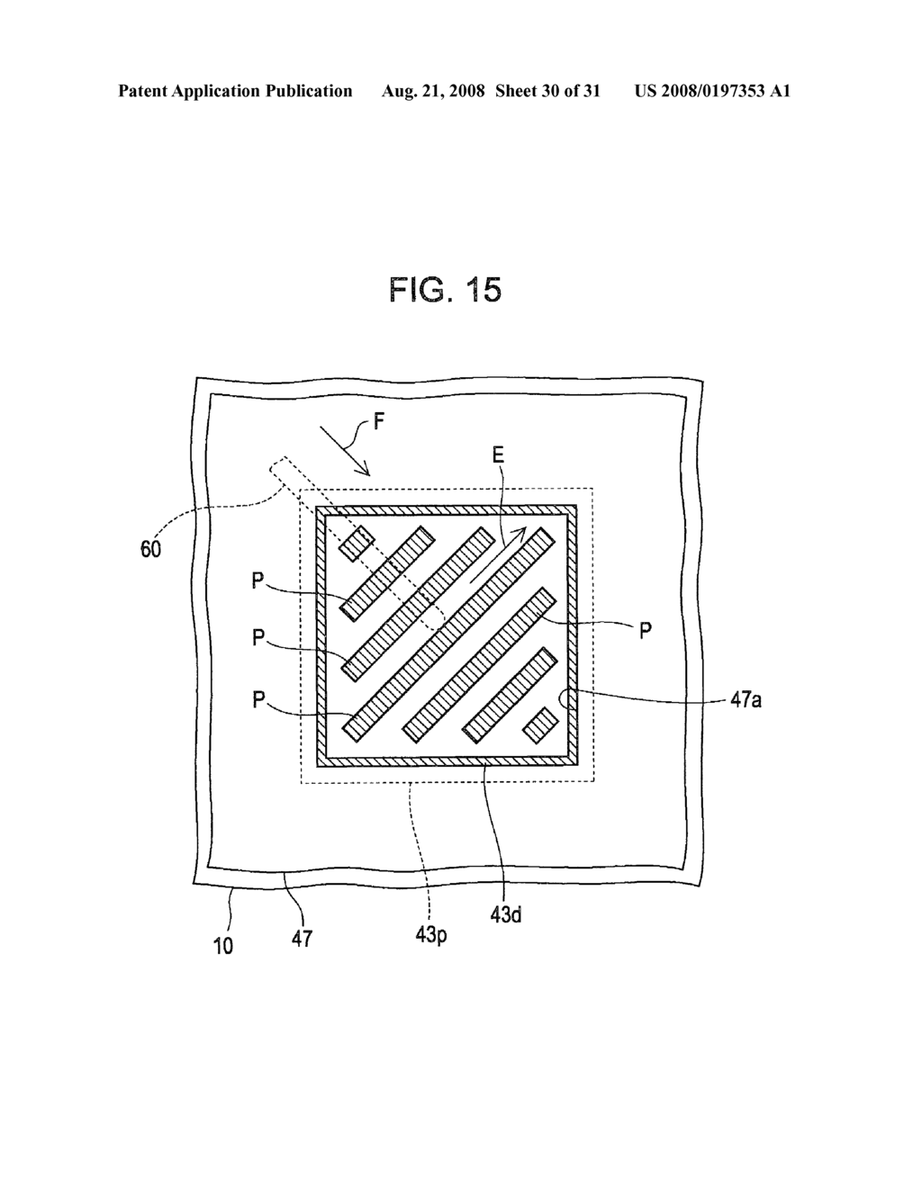 SEMICONDUCTOR DEVICE FOR WHICH ELECTRICAL TEST IS PERFORMED WHILE PROBE IS IN CONTACT WITH CONDUCTIVE PAD - diagram, schematic, and image 31