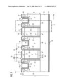 SEMICONDUCTOR COMPONENT WITH VERTICAL STRUCTURES HAVING A HIGH ASPECT RATIO AND METHOD diagram and image