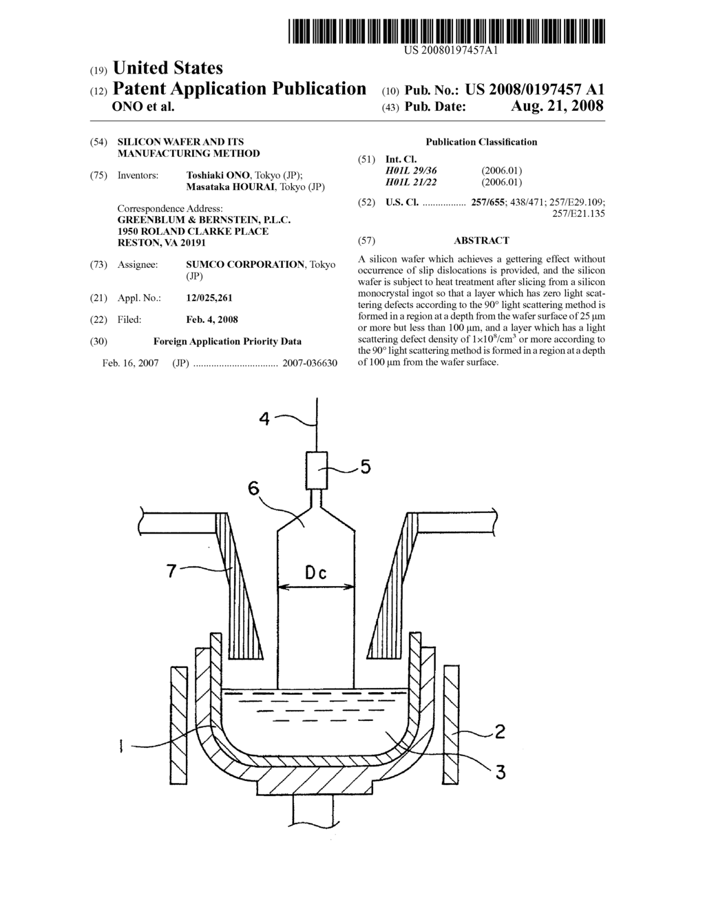 SILICON WAFER AND ITS MANUFACTURING METHOD - diagram, schematic, and image 01