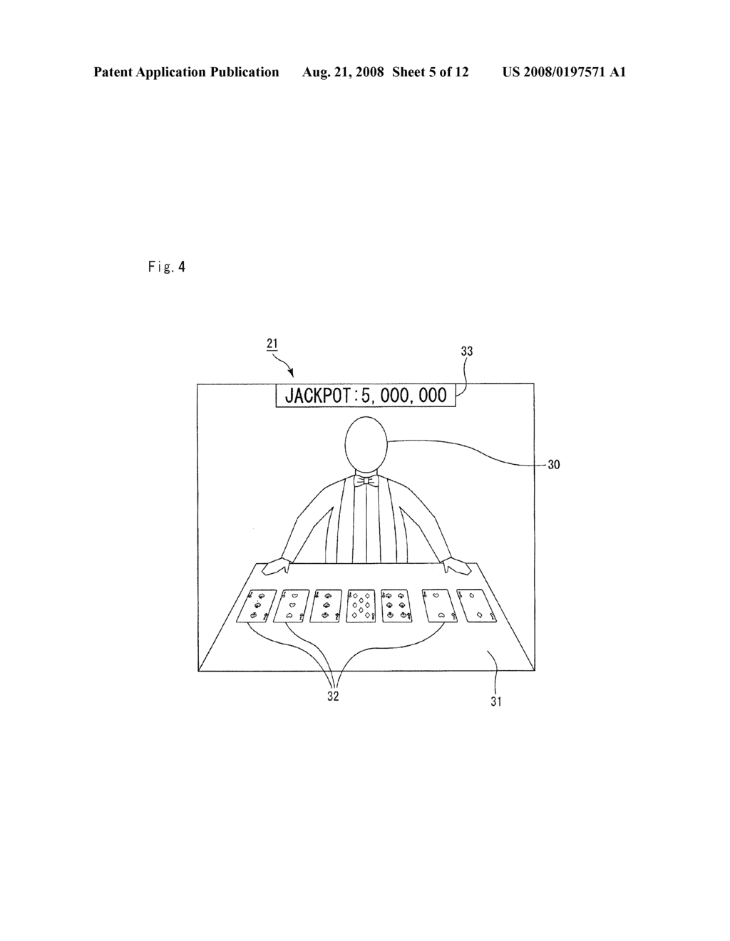 Gaming method and gaming machine accepting side bet - diagram, schematic, and image 06