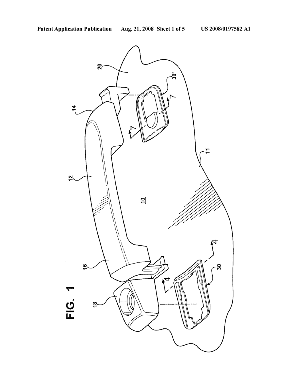 OUTER DOOR HANDLE GASKET FOR AUTOMOTIVE VEHICLES - diagram, schematic, and image 02