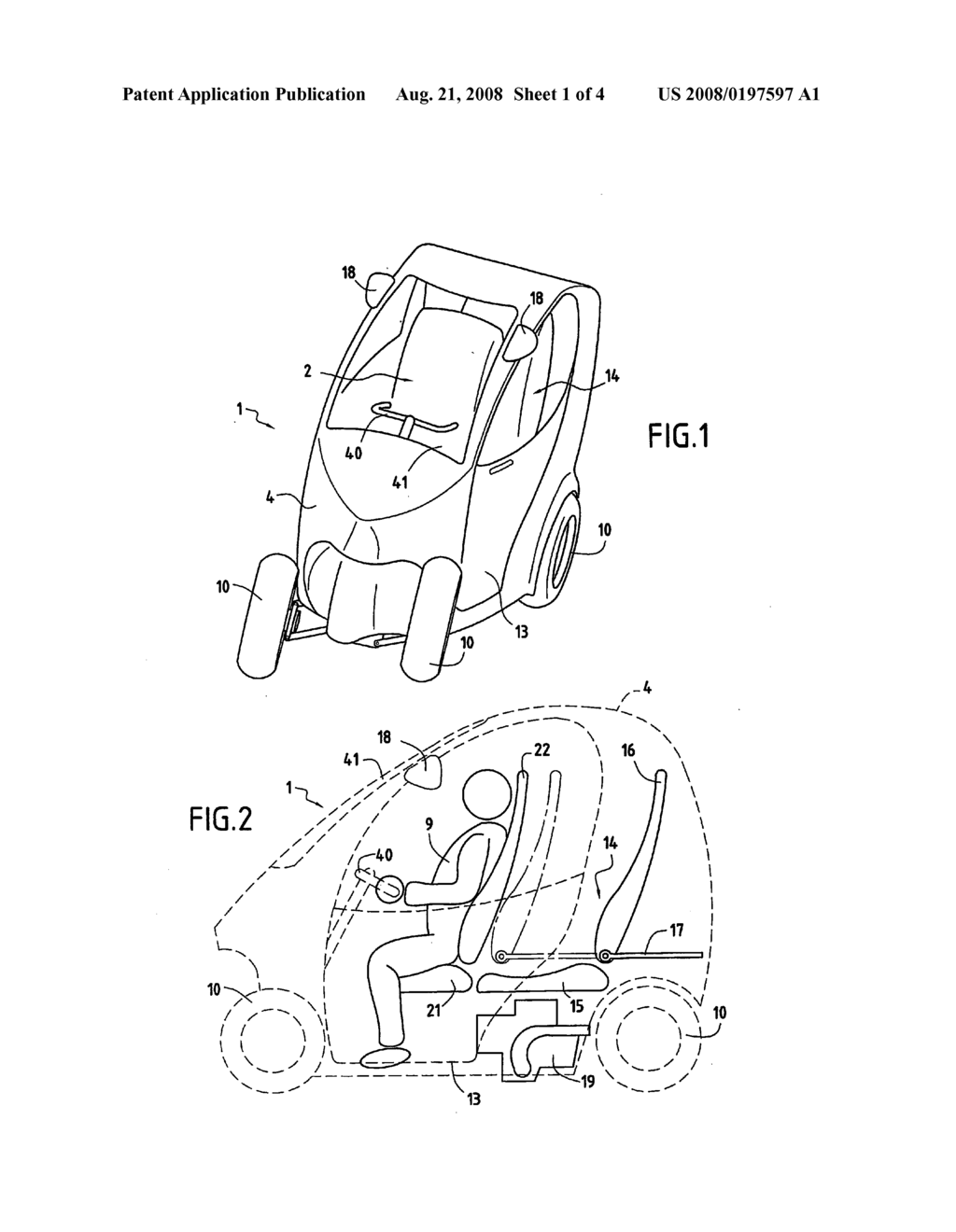 Motor Vehicle with Limited Angle of Inclination - diagram, schematic, and image 02