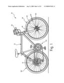 BICYCLE WHEEL SECURING STRUCTURE diagram and image