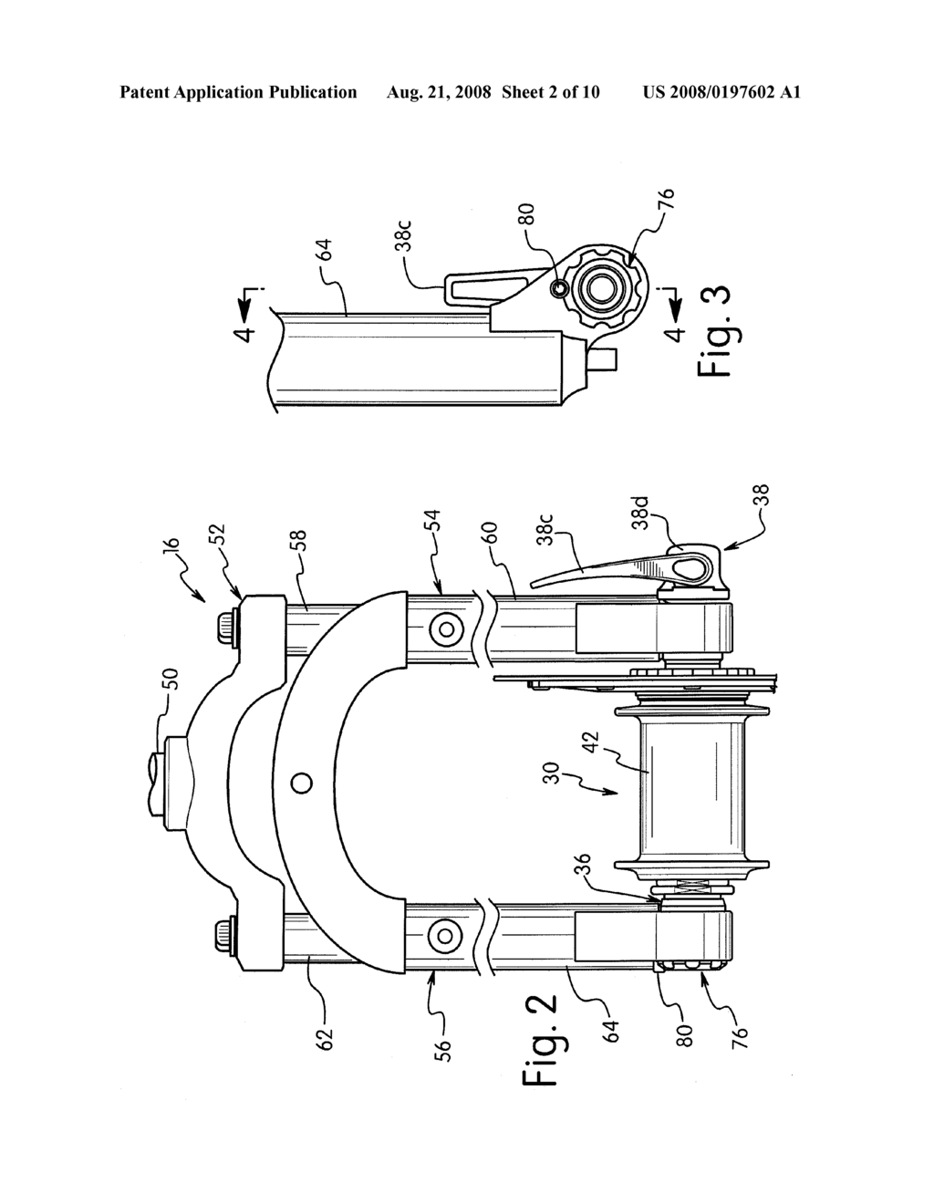 BICYCLE WHEEL SECURING STRUCTURE - diagram, schematic, and image 03