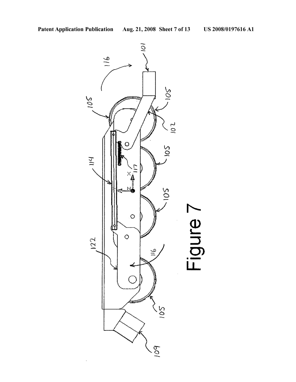 Debris deflection device for skates - diagram, schematic, and image 08