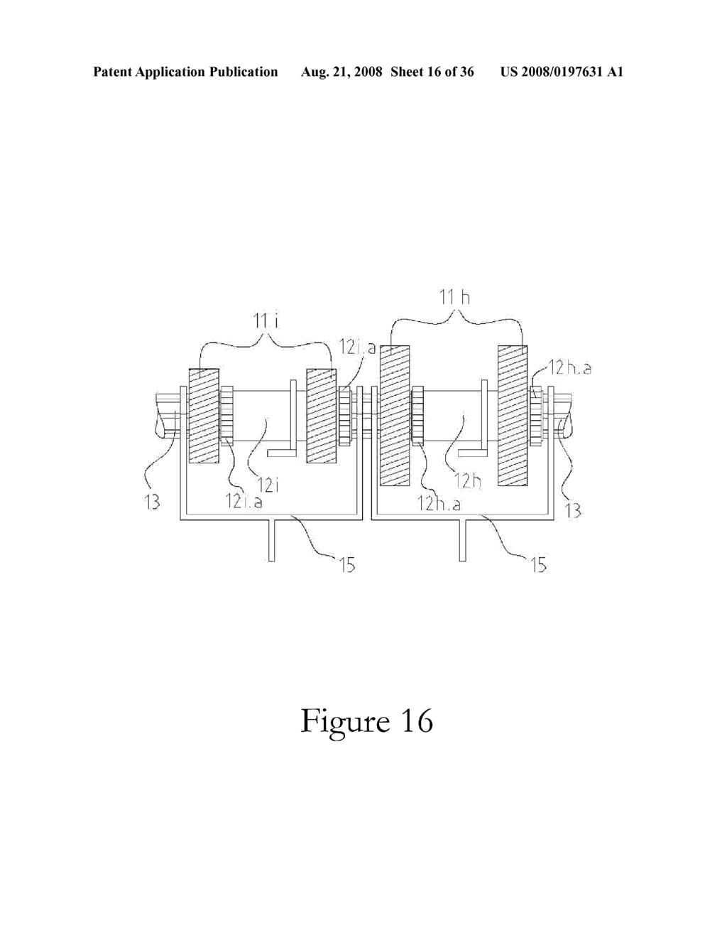 WAVE-POWER SYSTEM AND METHOD FOR GENERATING ENERGY AT CONSTANT ROTATIONAL SPEED AT VARIABLE SIGNIFICANT WAVE HEIGHTS AND PERIODS - diagram, schematic, and image 17