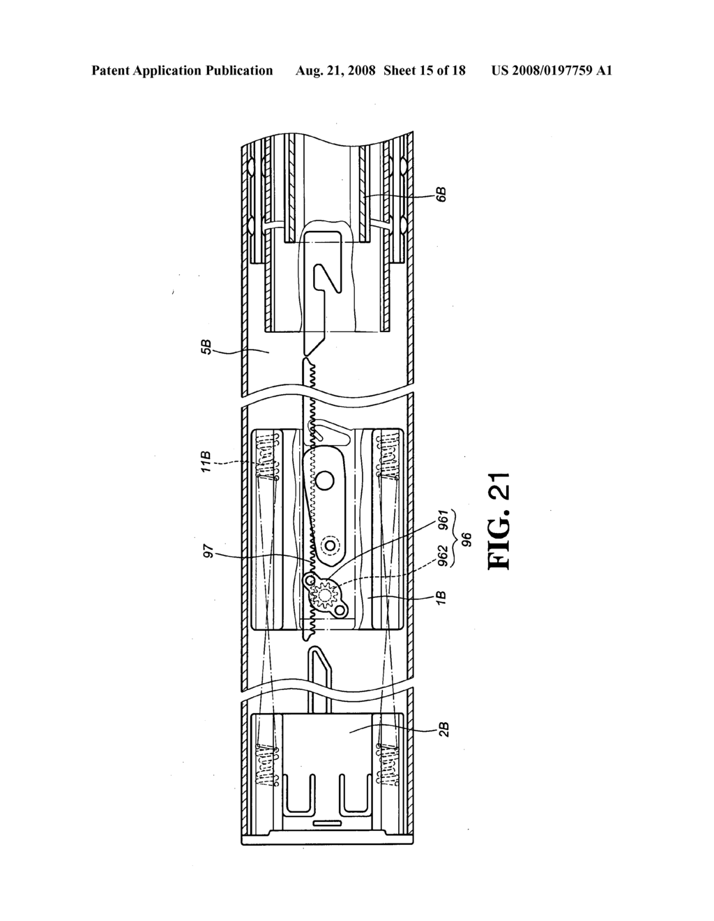 Slide assembly having an automatic retractable device - diagram, schematic, and image 16