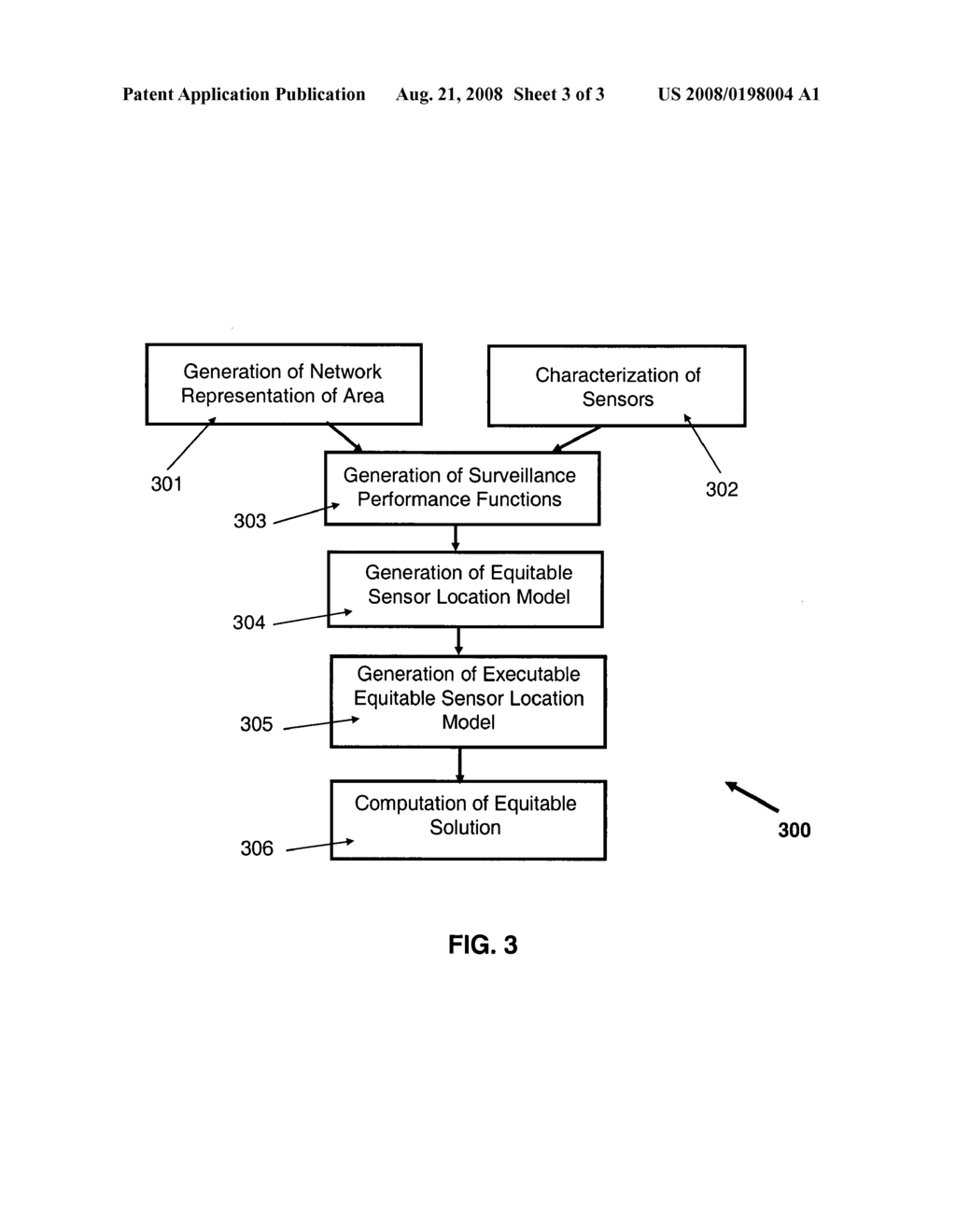 Method for equitable placement of a limited number of sensors for wide area surveillance - diagram, schematic, and image 04