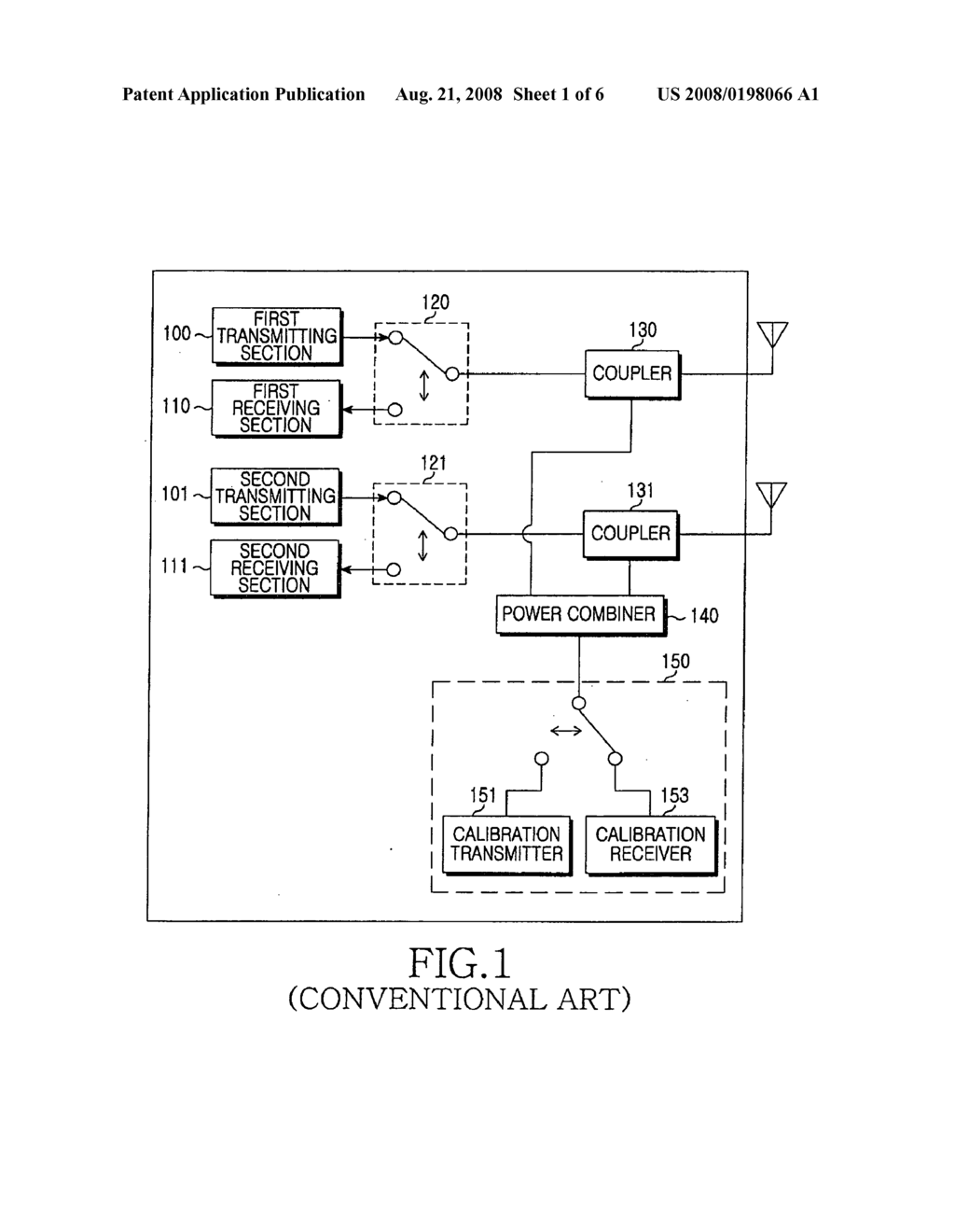 Apparatus and method for calibrating signal in multi-antenna system - diagram, schematic, and image 02