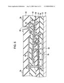 Electro-optical device, method for production of electro-optical device, and electronic apparatus diagram and image