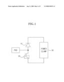 ELECTROSTATIC DISCHARGE PROTECTION ELEMENT HAVING AN IMPROVED AREA EFFICIENCY diagram and image