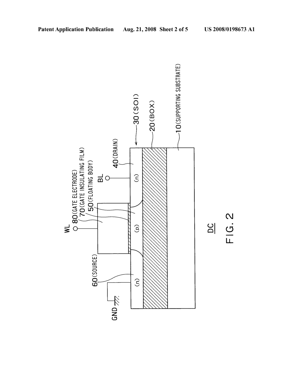 SEMICONDUCTOR MEMORY DEVICE AND DRIVING METHOD FOR THE DEVICE - diagram, schematic, and image 03