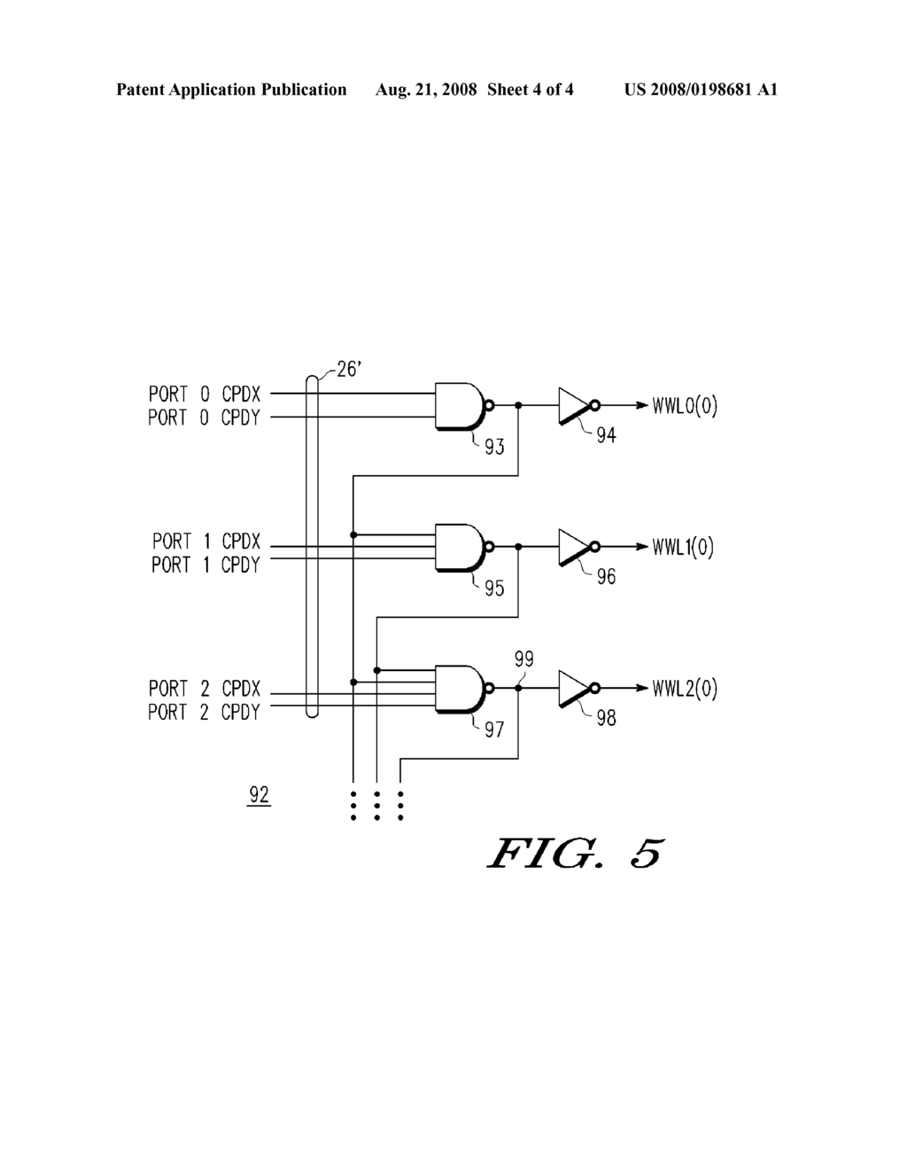 MULTIPLE PORT MEMORY WITH PRIORITIZED WORD LINE DRIVER AND METHOD THEREOF - diagram, schematic, and image 05