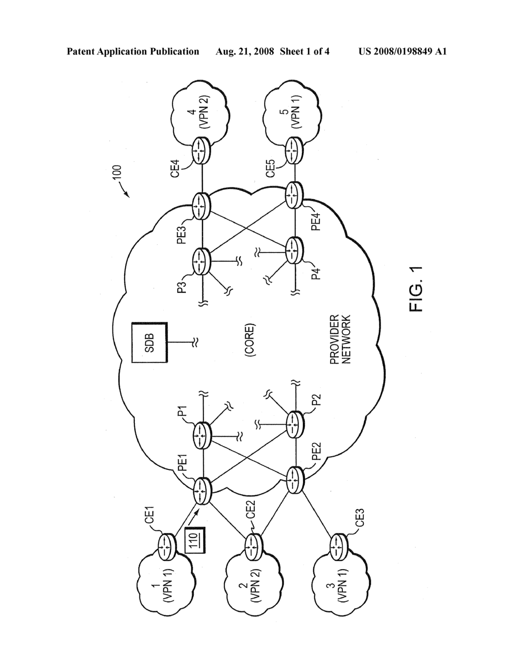 SCALING VIRTUAL PRIVATE NETWORKS USING SERVICE INSERTION ARCHITECTURE - diagram, schematic, and image 02