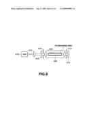 Excimer laser device operable at high repetition rate and having high band-narrowing efficiency diagram and image