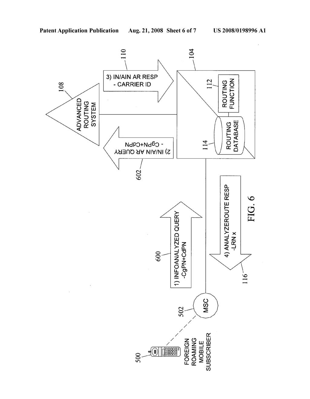 Methods, systems, and computer program products for using a location routing number based query and response mechanism to effect advanced routing - diagram, schematic, and image 07