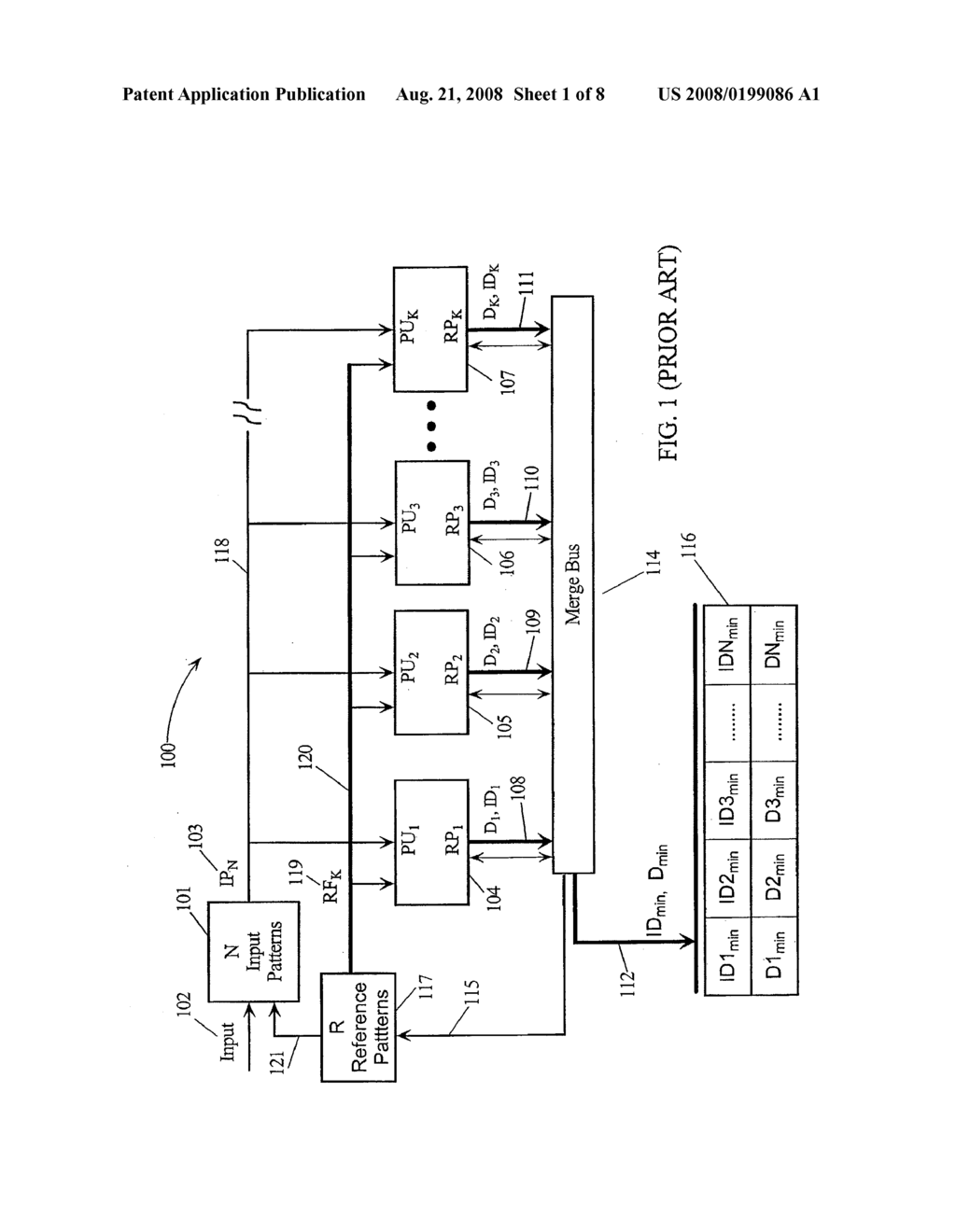 APPARATUS FOR PERFORMING FAST CLOSEST MATCH IN PATTERN RECOGNITION - diagram, schematic, and image 02