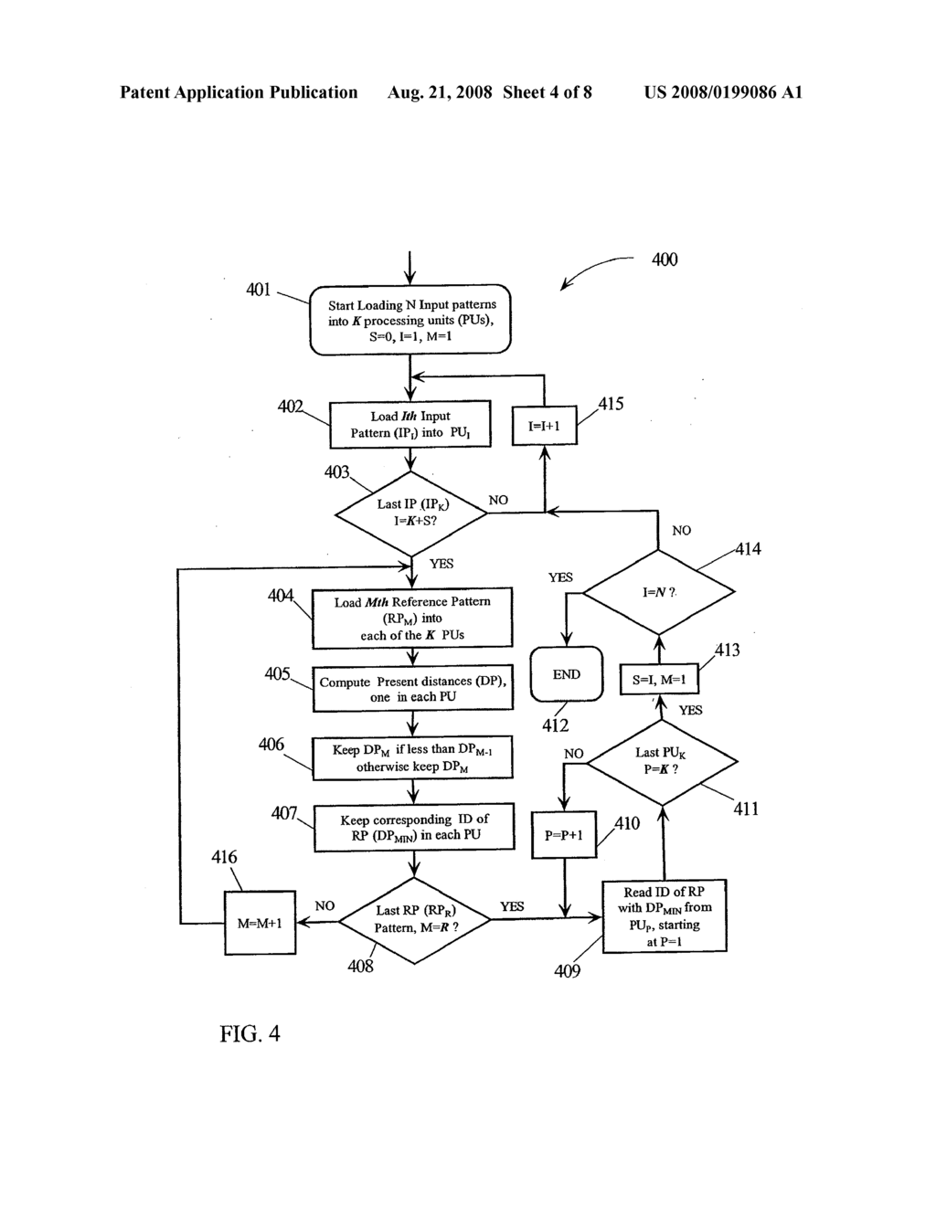 APPARATUS FOR PERFORMING FAST CLOSEST MATCH IN PATTERN RECOGNITION - diagram, schematic, and image 05