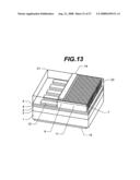 Optical device having diffraction gratings coupling guided wave, and its manufacture method diagram and image