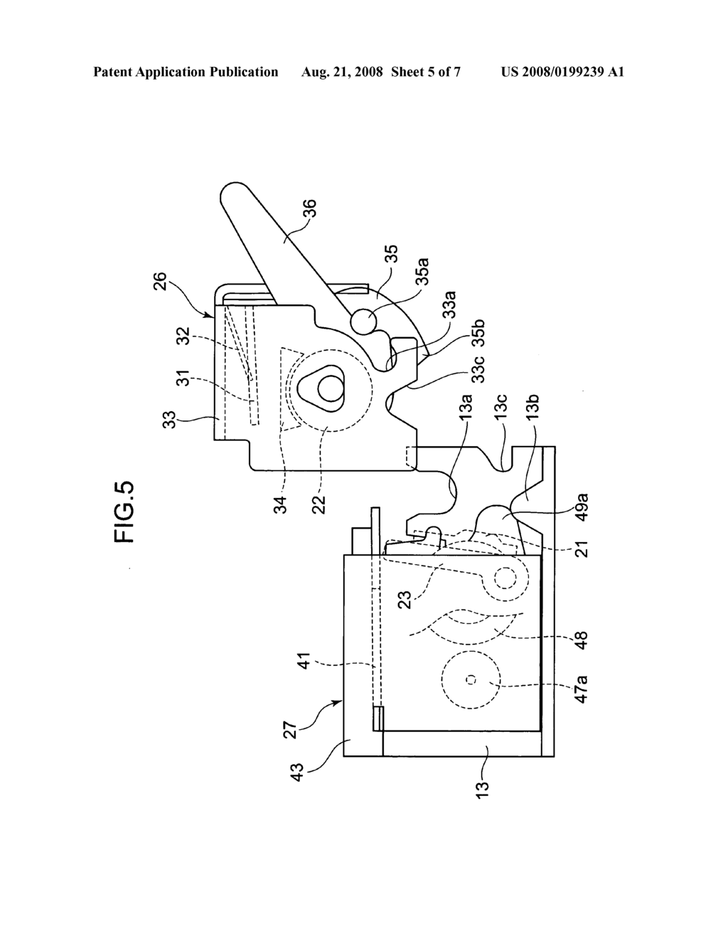 Sheet cutting device and printer - diagram, schematic, and image 06