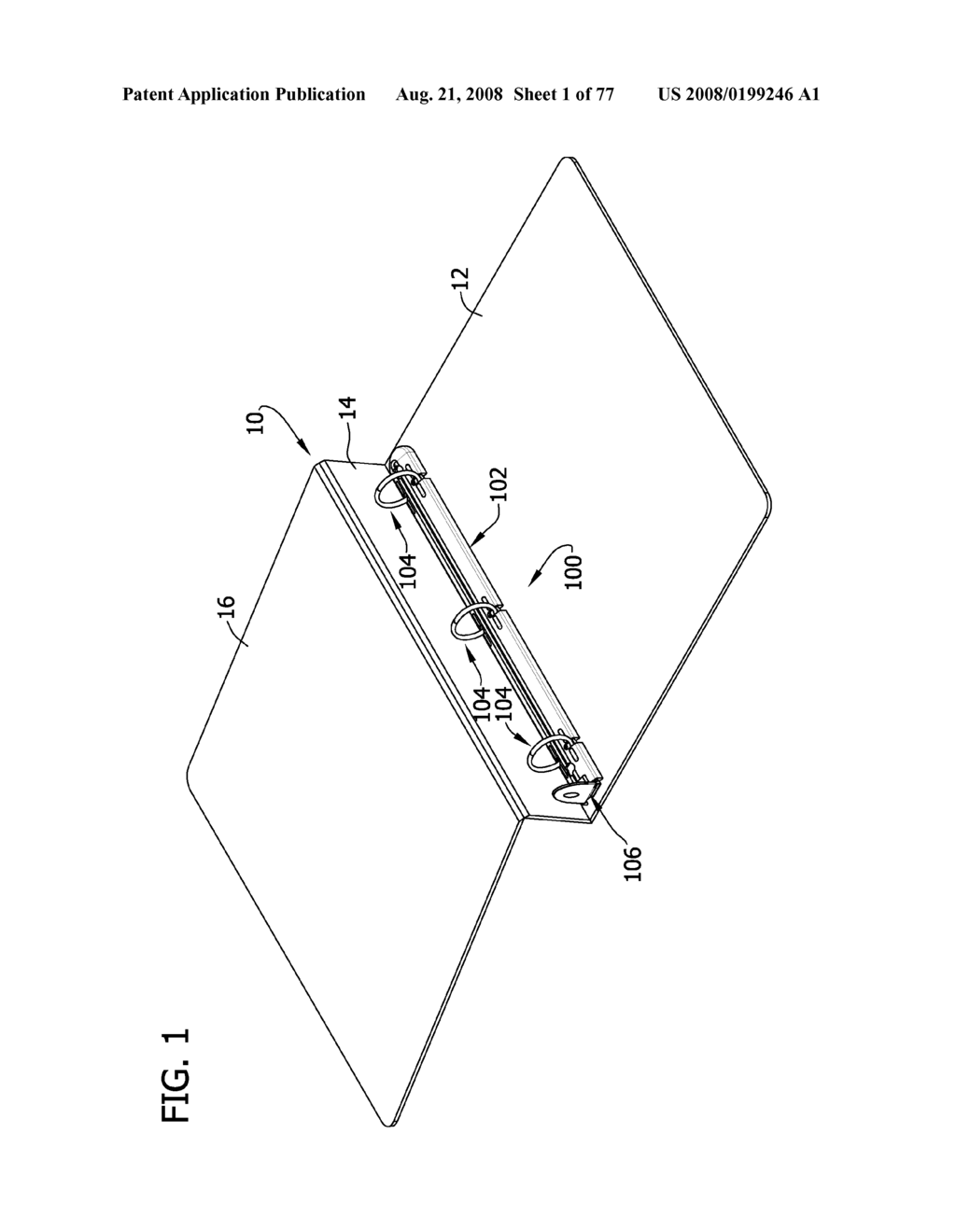 Ring Binder Mechanism having Plastic Housing - diagram, schematic, and image 02