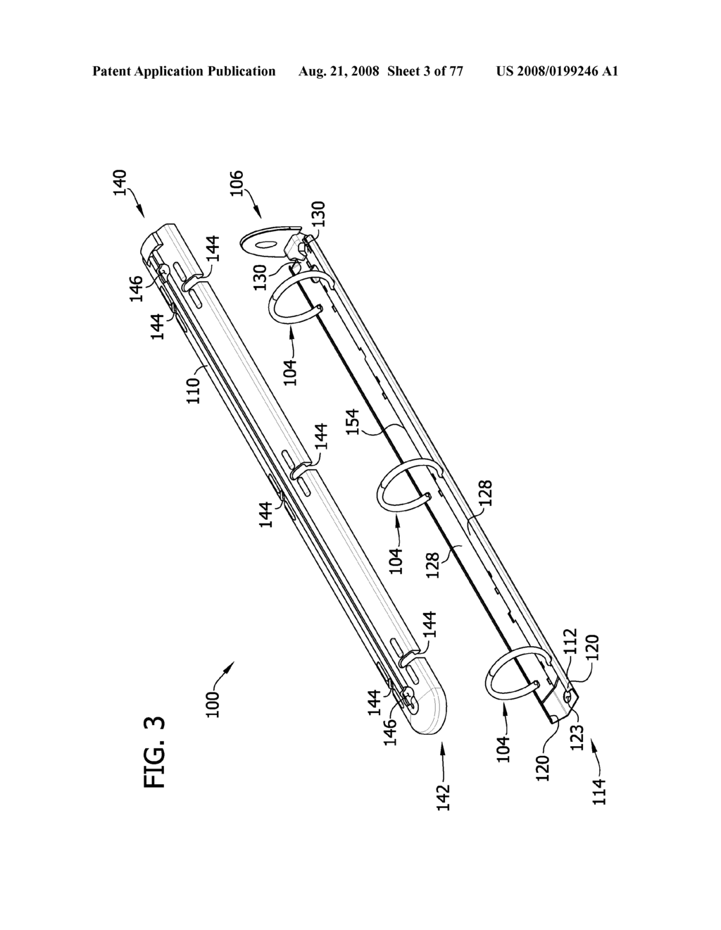 Ring Binder Mechanism having Plastic Housing - diagram, schematic, and image 04