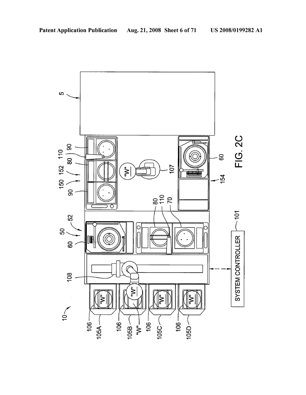 CLUSTER TOOL ARCHITECTURE FOR PROCESSING A SUBSTRATE - diagram, schematic, and image 07