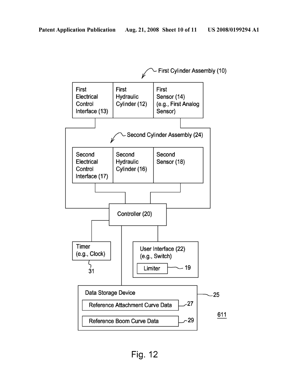 AUTOMATED CONTROL OF BOOM AND ATTACHMENT FOR WORK VEHICLE - diagram, schematic, and image 11