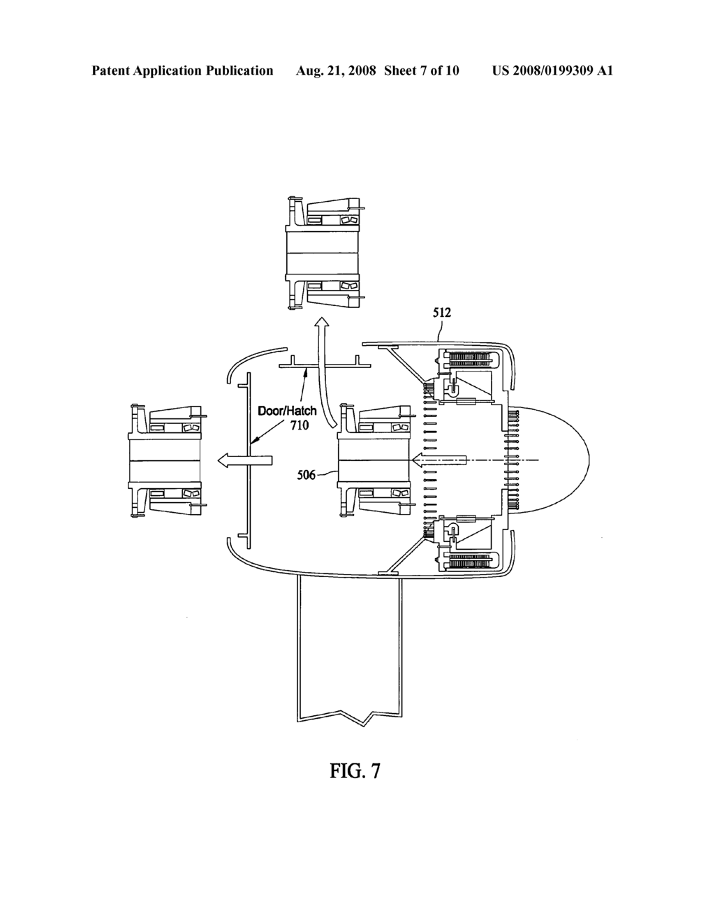 Removable bearing arrangement for a wind turbine generator - diagram, schematic, and image 08