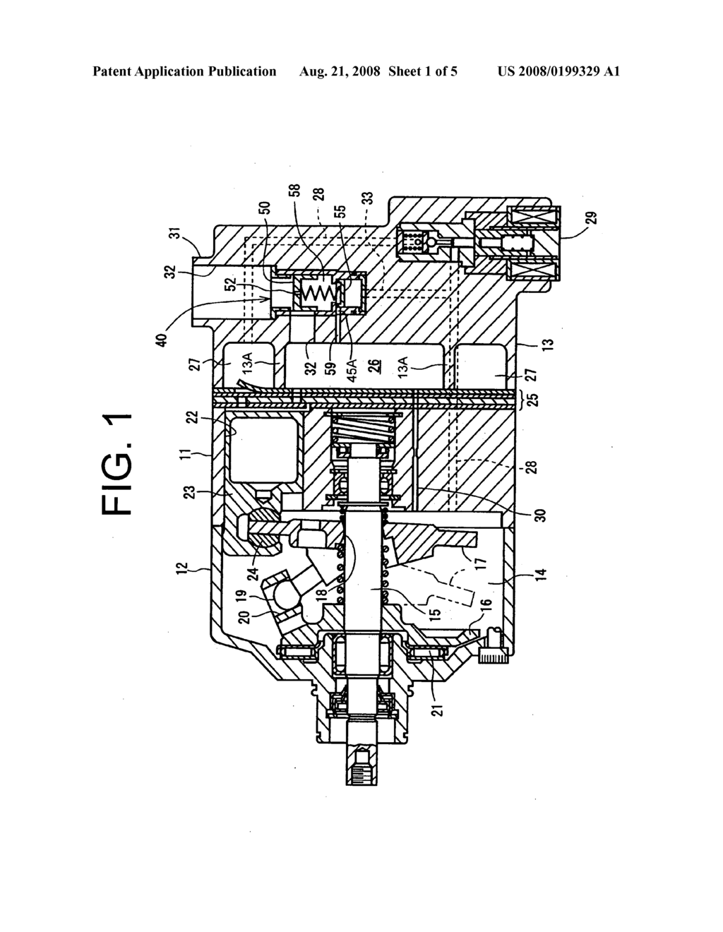 Device for reducing pulsation in a variable displacement compressor - diagram, schematic, and image 02