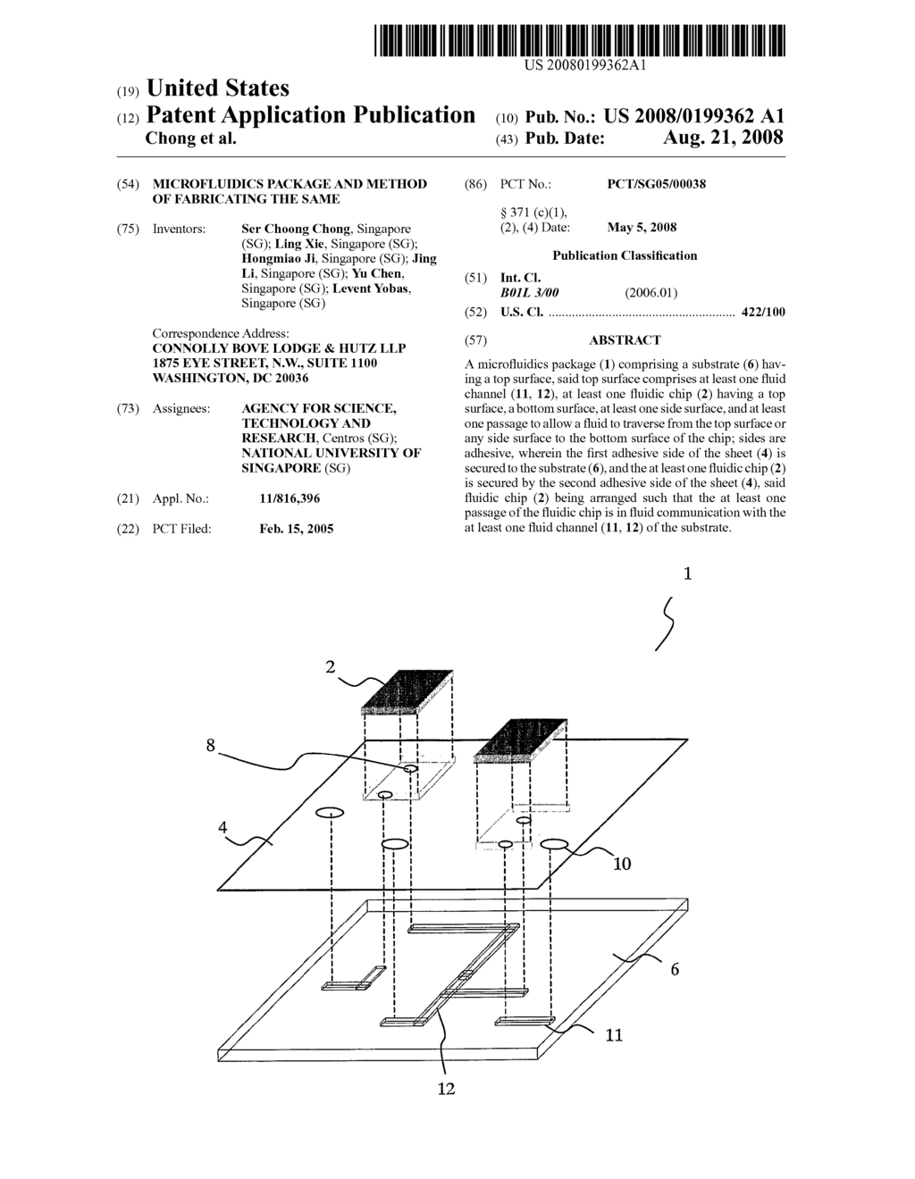 Microfluidics Package and Method of Fabricating the Same - diagram, schematic, and image 01