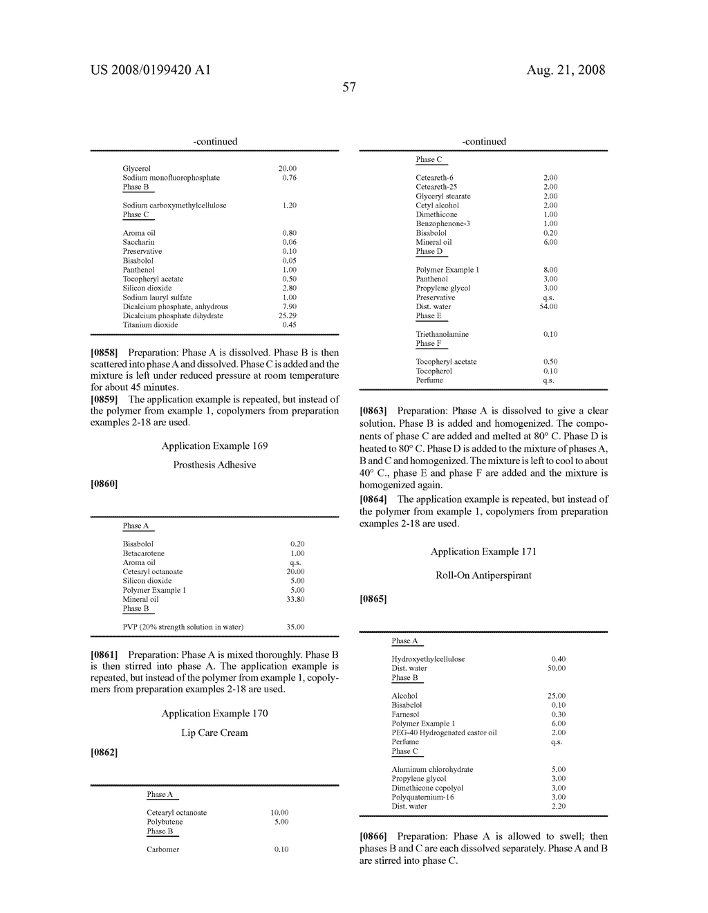 Use Of Polyisobutenyl Succinic Anhydride-Based Block Copolymers In Cosmetic Preparations - diagram, schematic, and image 58