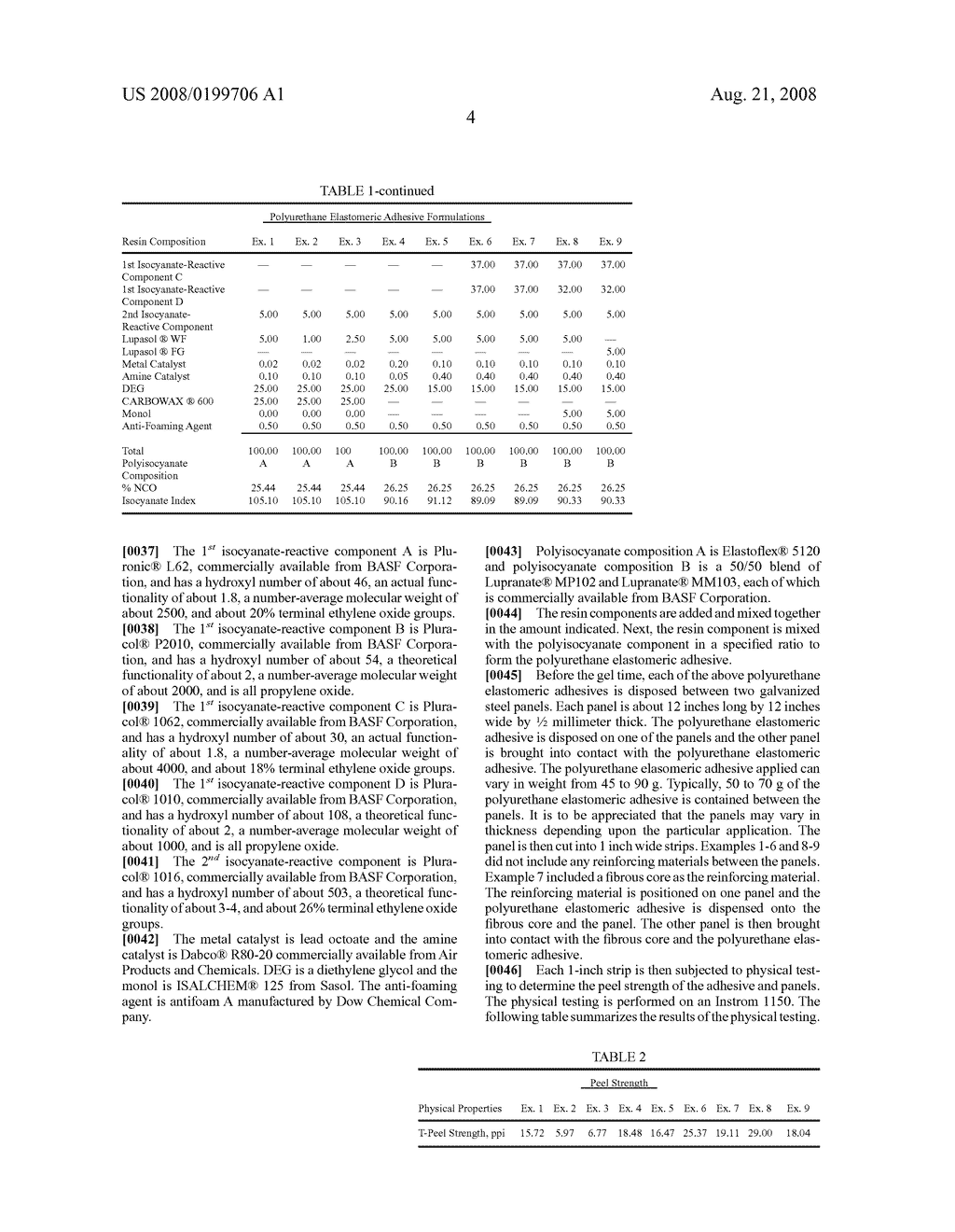 POLYURETHANE ELASTOMERIC ADHESIVE COMPOSITION AND COMPOSITE ARTICLE FORMED THEREFROM - diagram, schematic, and image 05