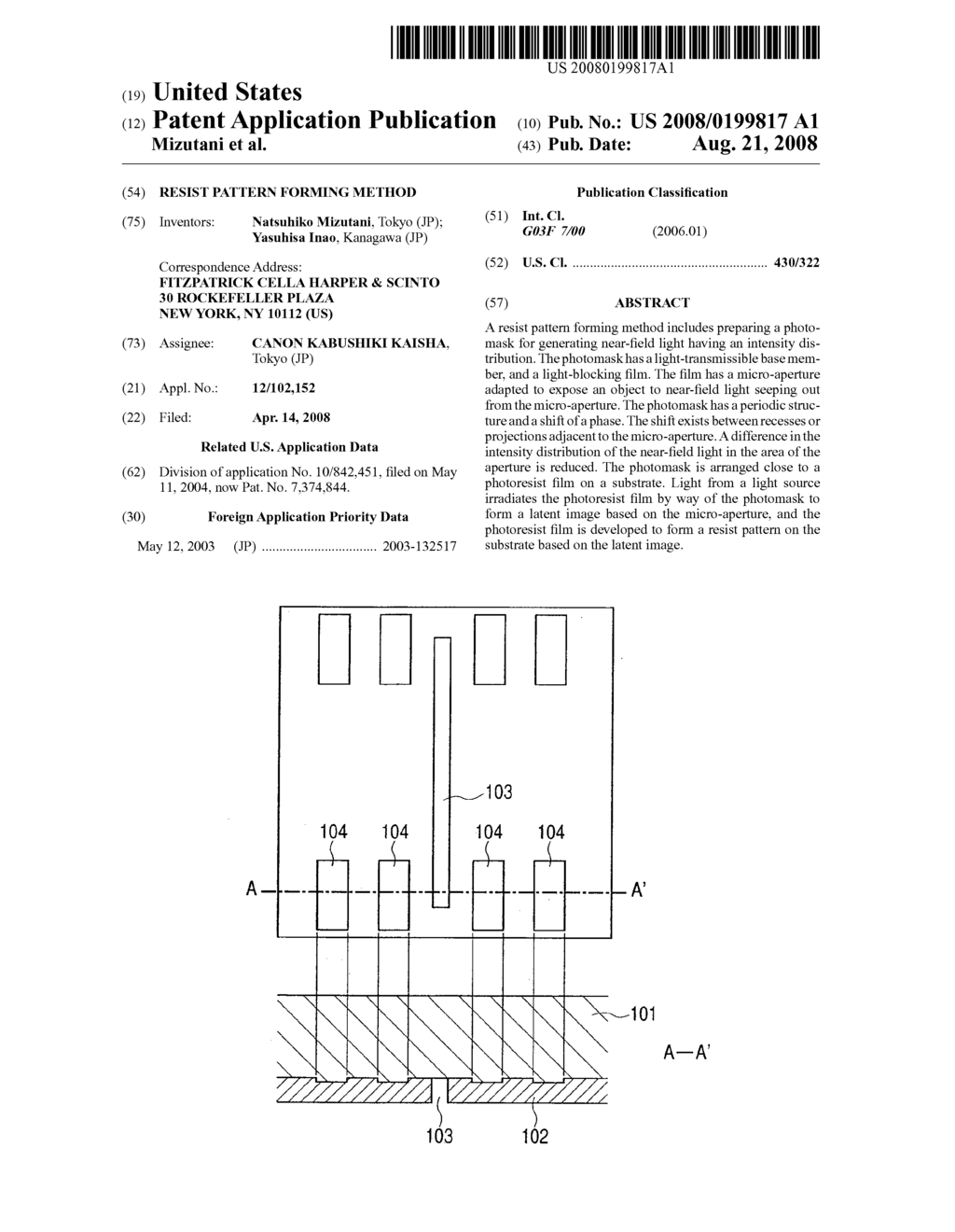 RESIST PATTERN FORMING METHOD - diagram, schematic, and image 01