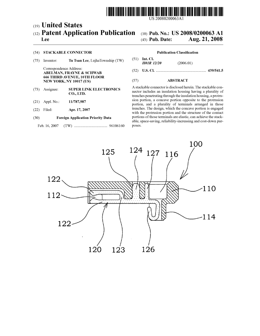 STACKABLE CONNECTOR - diagram, schematic, and image 01